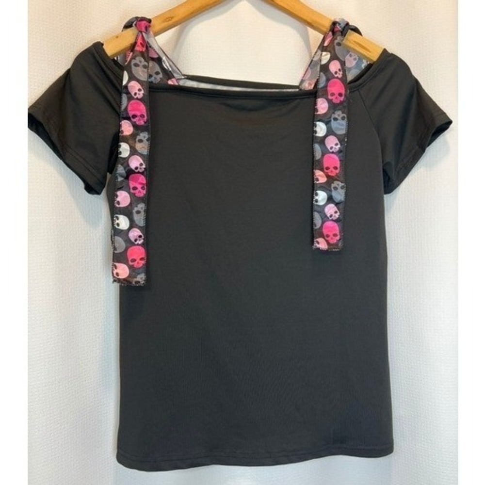 Banned Apparel Sugar Skull Top Mall Goth Y2K Alt Grunge Punk Graphic Tee Vintage - Picture 5 of 7